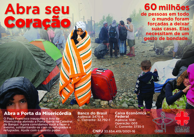 Cartaz da Campanha. Foto: Divulgação CNBB