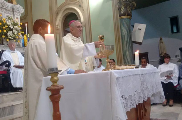 A missa foi presidida por Dom Armando, da Diocese de Livramento de Nossa Senhora.