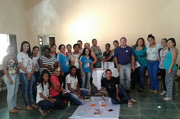 Os catequistas se reuniram para formação e planejamento da catequese em Aracatu.