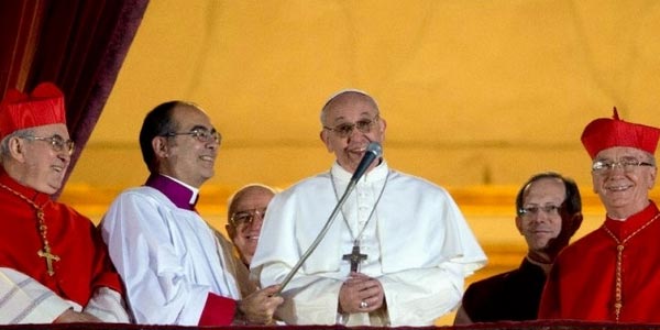 Papa Francisco no dia de sua eleição como pontífice / Foto: L’Osservatore Romano
